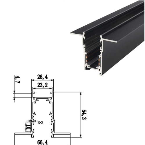 DC48V led Magnetic Led spotlights Track